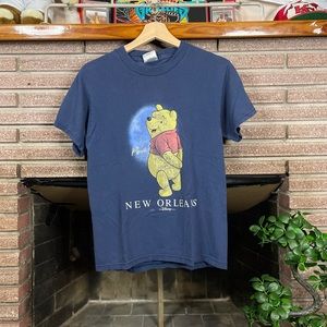 Vintage 90s Y2K Disney New Orleans Winnie The Pooh Tee Size S